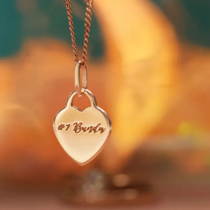 LOULOUROSE Necklaces Petite Heart Plaque Pendant