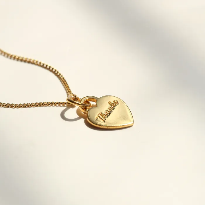 LOULOUROSE Necklaces Petite Heart Plaque Pendant