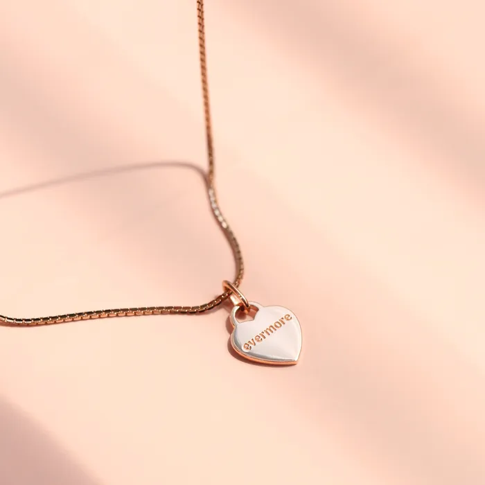 LOULOUROSE Necklaces Petite Heart Plaque Pendant