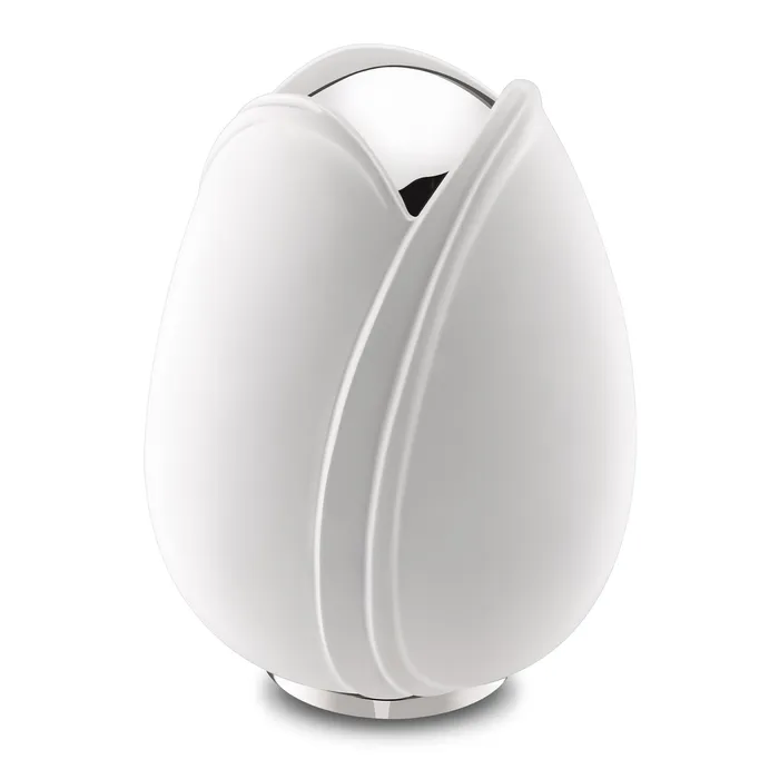 LoveUrns Rings Tulip Standard Adult Urn White Polished Silver