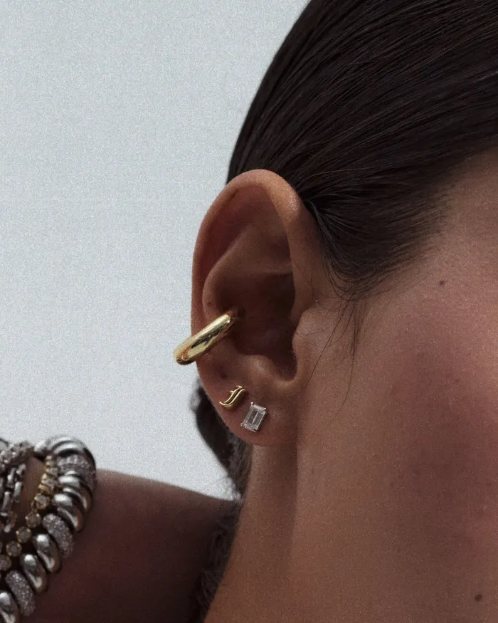 Luv Aj Fine Earrings The Initial Stud Earrings Old English
