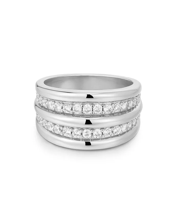 Luv Aj Rings The Pave Ridged Positano Ring Luv Aj Rings The Pave Ridged Positano Ring