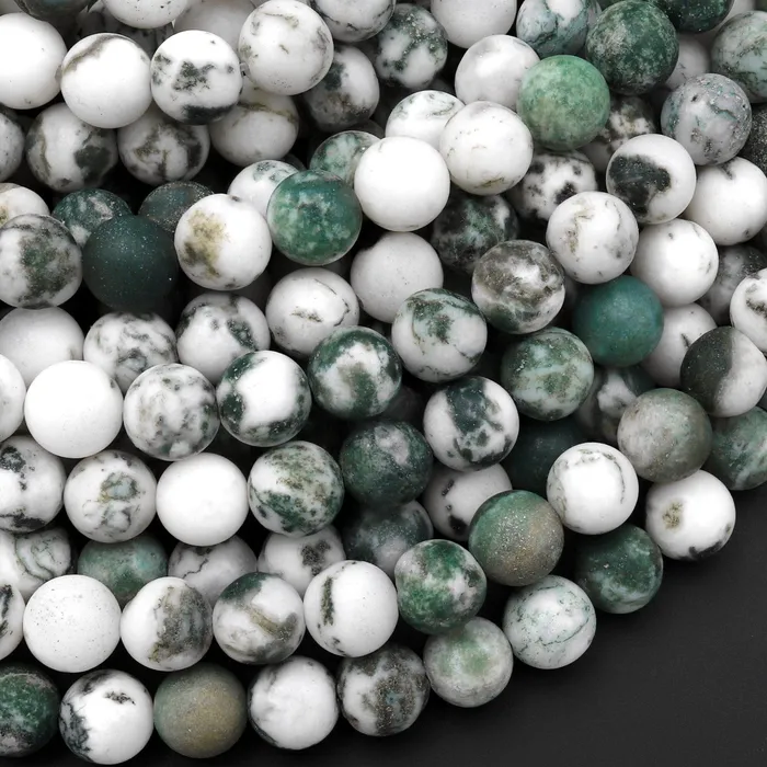 Matte Natural Green Tree Agate 6mm 8mm 10mm Round Beads 155 Strand Intrinsic Trading Necklaces Matte Natural Green Tree Agate 6mm 8mm 10mm Round Beads 155 Strand Intrinsic Trading Necklaces
