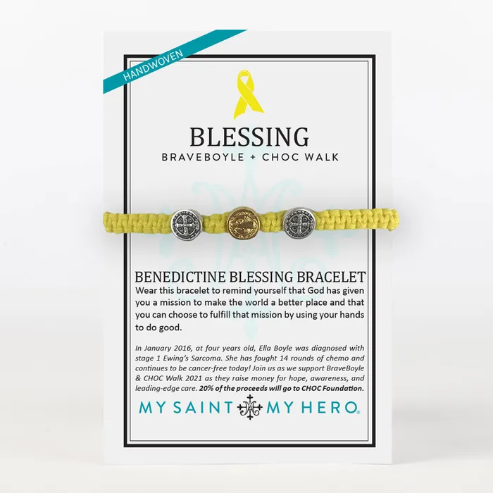 My Saint My Hero Bracelets BraveBoyle CHOC Benedictine Blessing Bracelet for Kids My Saint My Hero Bracelets BraveBoyle CHOC Benedictine Blessing Bracelet for Kids