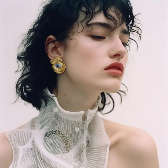 Naimah Earrings Evil Eye Flower Earrings