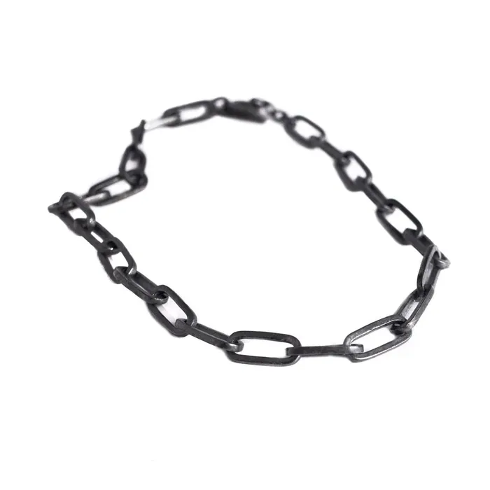 Necklaces BIG CHAIN LINK NECKLACE OXIDIZED 925 STERLING Jess Zabala Jewelry