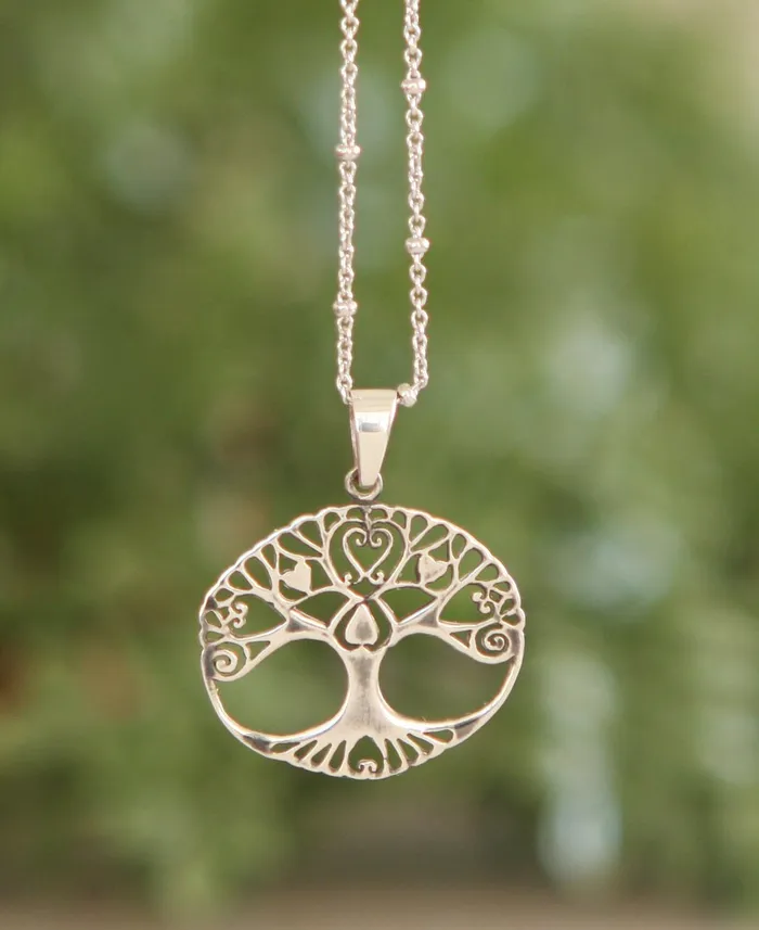 Necklaces Buddha Groove Tree of Life Love and Hearts Pendant Necklace