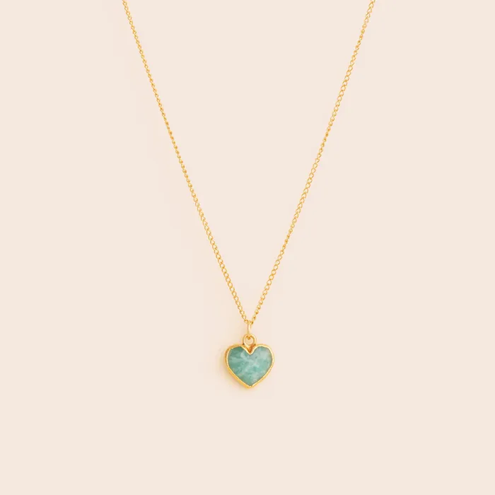 Necklaces Gemlet Amazonite Heart Necklace
