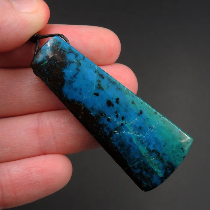 Necklaces Intrinsic Trading Parrot Wing Chrysocolla Pendant Sill Drilled Natural Chrysocolla Stone From Mexico Trapezoid Pendant Bead One of a Kind Pendant P1441 Necklaces Intrinsic Trading Parrot Wing Chrysocolla Pendant Sill Drilled Natural Chrysocolla Stone From Mexico Trapezoid Pendant Bead One of a Kind Pendant P1441