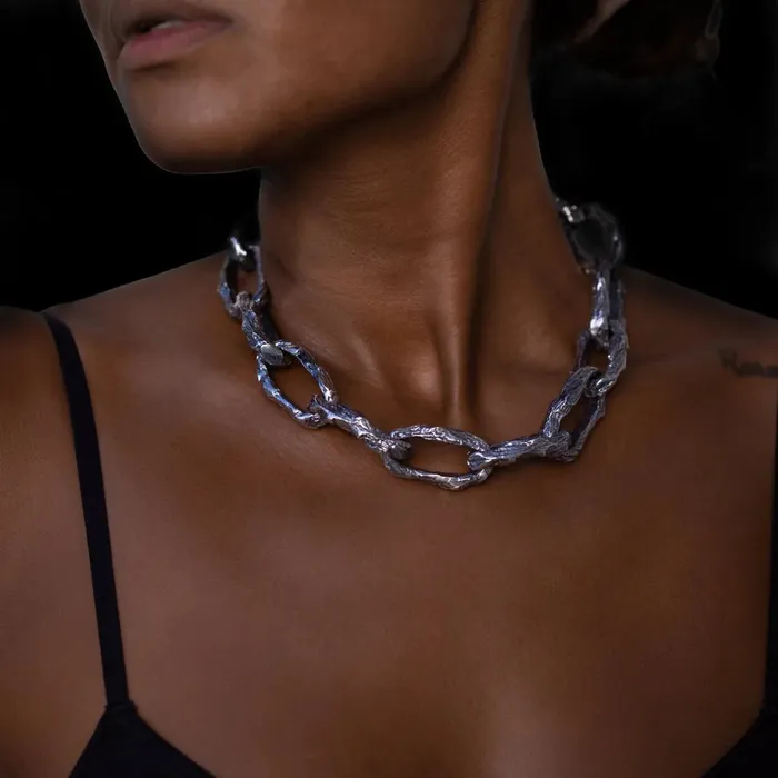 Necklaces JewelryLab AJI XL CHAIN LINK NECKLACE 925 STERLING SILVER