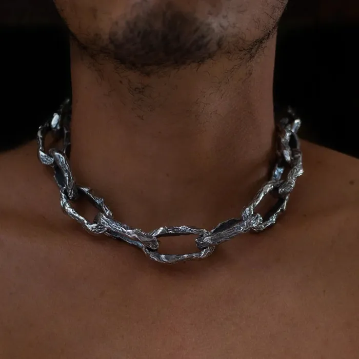 Necklaces JewelryLab AJI XL CHAIN LINK NECKLACE 925 STERLING SILVER