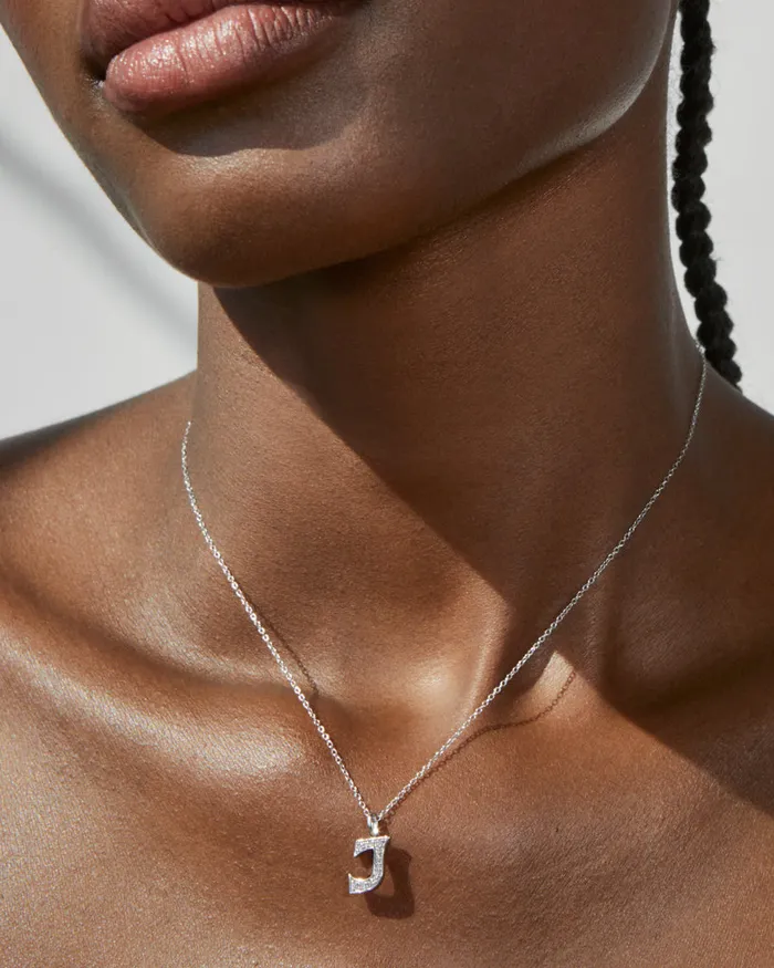 Necklaces Luv Aj Fine Pave Initial Necklace Vintage Necklaces Luv Aj Fine Pave Initial Necklace Vintage