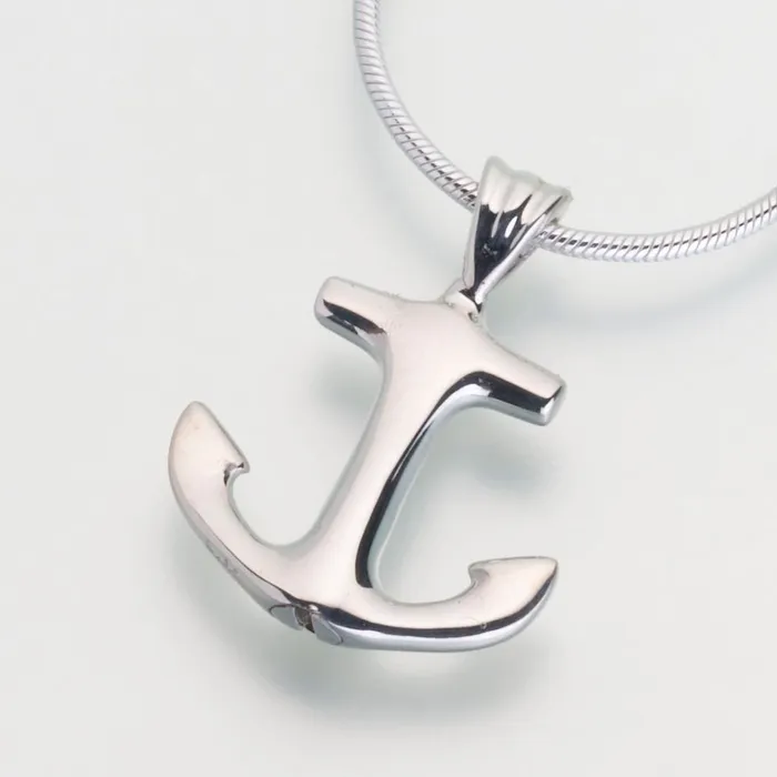 Necklaces Madelyn Sterling Silver Anchor Pendant Cremation Jewelry