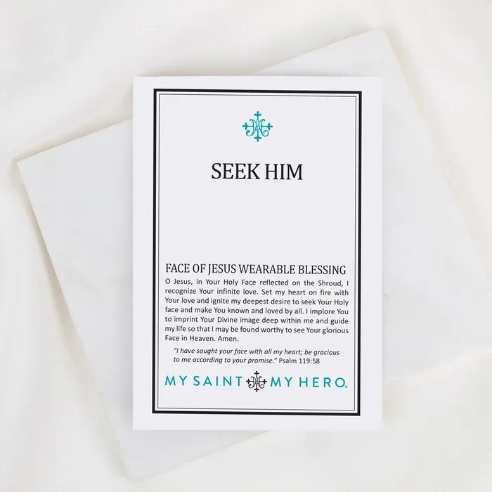 Necklaces My Saint My Hero Seek Him Necklace