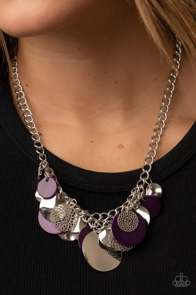 Necklaces Oceanic Opera Purple Paparazzi Necklace All Eyes On U Jewelry Paparazzi Accessories