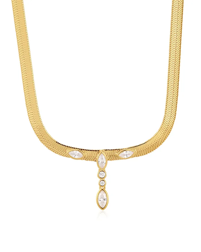 Necklaces The Bianca Drop Necklace Luv Aj