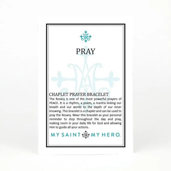 Pray Chaplet Prayer Bracelet My Saint My Hero Bracelets