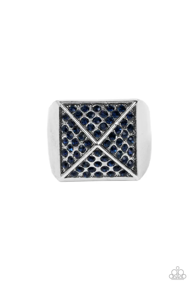 Pyramidal Powerhouse Blue Paparazzi Ring All Eyes On U Jewelry Paparazzi Accessories Rings Pyramidal Powerhouse Blue Paparazzi Ring All Eyes On U Jewelry Paparazzi Accessories Rings