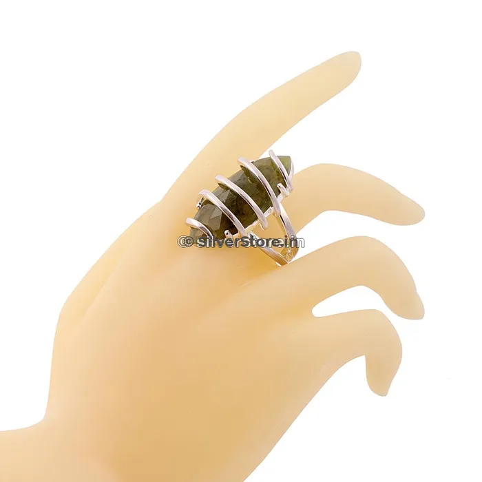 Rings Designer Silver Ring Semi Precious Stone silversrorein