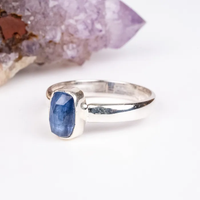 Rings InnerVision Crystals Kyanite Ring 9x6mm Size 10 925 Silver