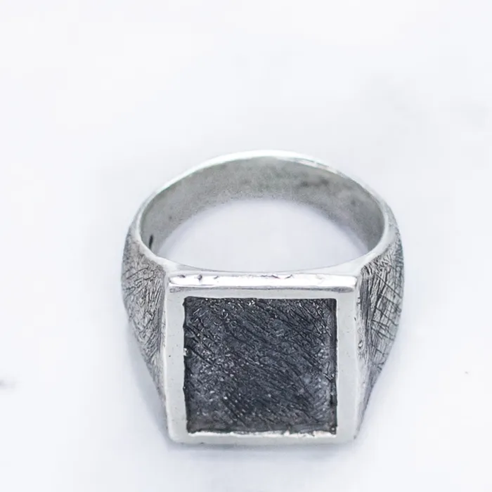Rings Jess Zabala Jewelry RECTANGLE RING 925 STERLING SILVER