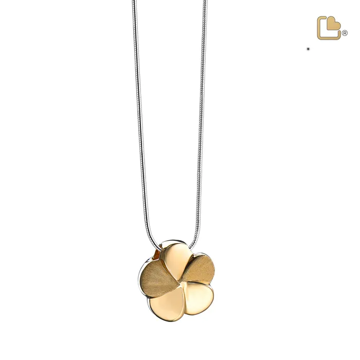 Rings LoveUrns Treasure Bloom Two Tone Gold Vermeil Cremation Pendant Rings LoveUrns Treasure Bloom Two Tone Gold Vermeil Cremation Pendant