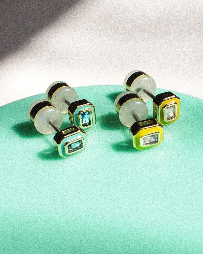 Rings Luv Aj Bezel Studs Turquoise Silver Rings Luv Aj Bezel Studs Turquoise Silver