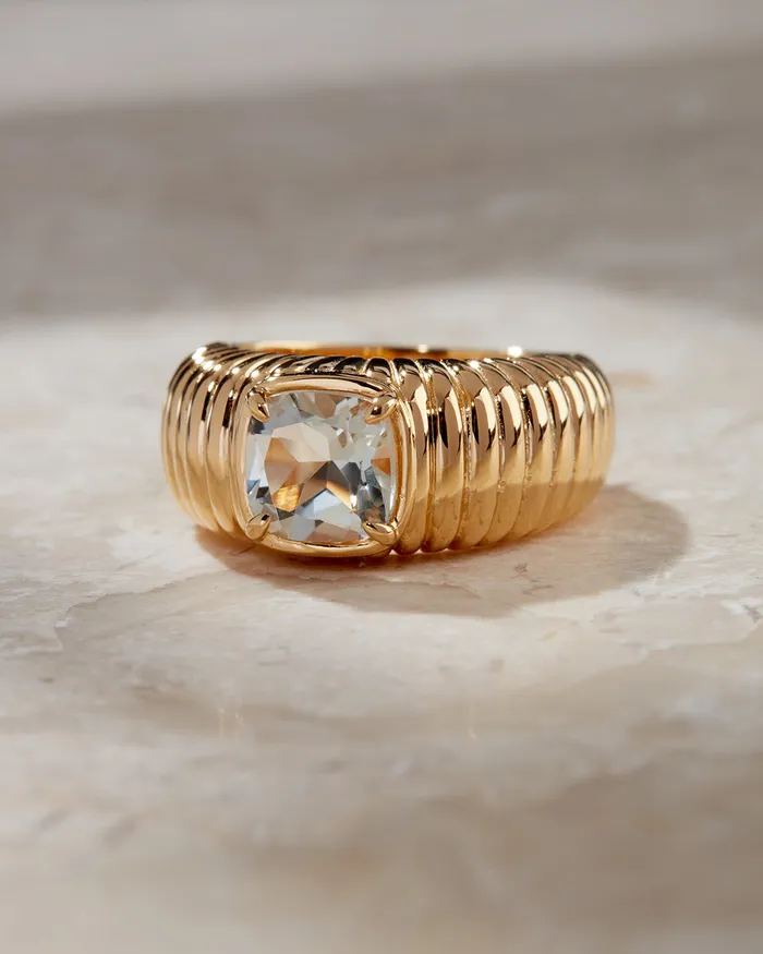 Rings The Elizabeth Cushion Ring Green Amethyst Luv Aj Fine