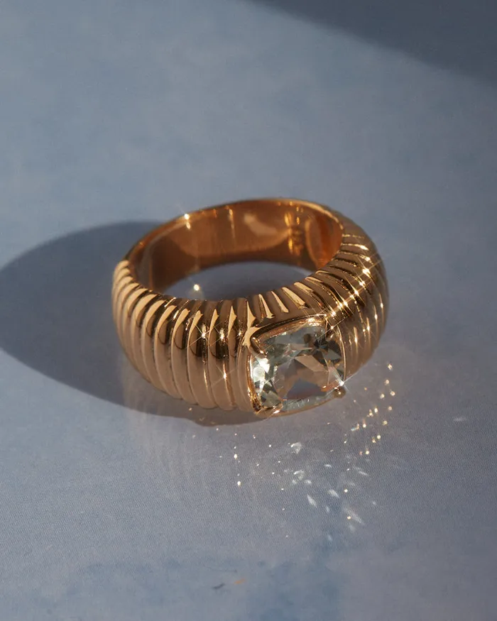 Rings The Elizabeth Cushion Ring Green Amethyst Luv Aj Fine