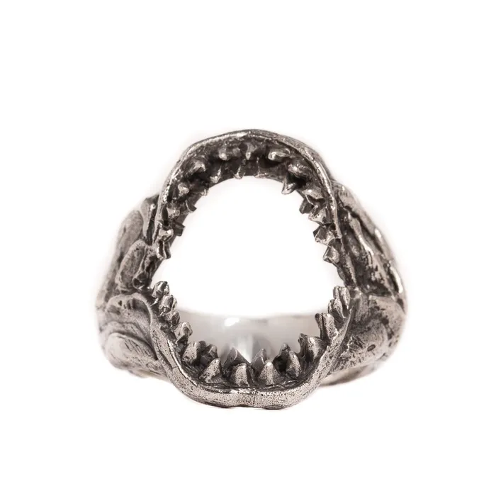 SHARK JAW RING 925 STERLING SILVER Jess Zabala Jewelry Rings