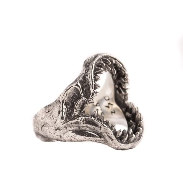 SHARK JAW RING 925 STERLING SILVER Jess Zabala Jewelry Rings