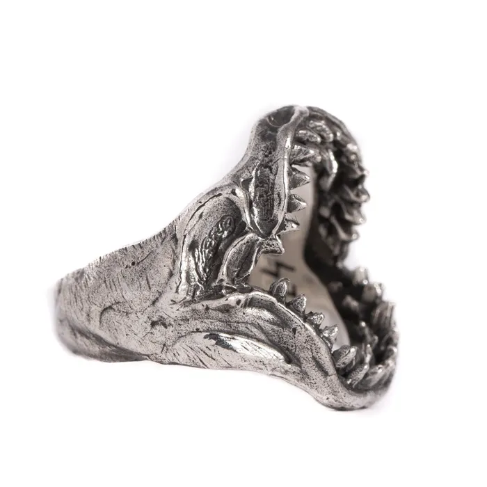 SHARK JAW RING 925 STERLING SILVER Jess Zabala Jewelry Rings