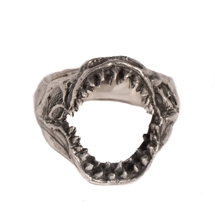 SHARK JAW RING 925 STERLING SILVER Jess Zabala Jewelry Rings