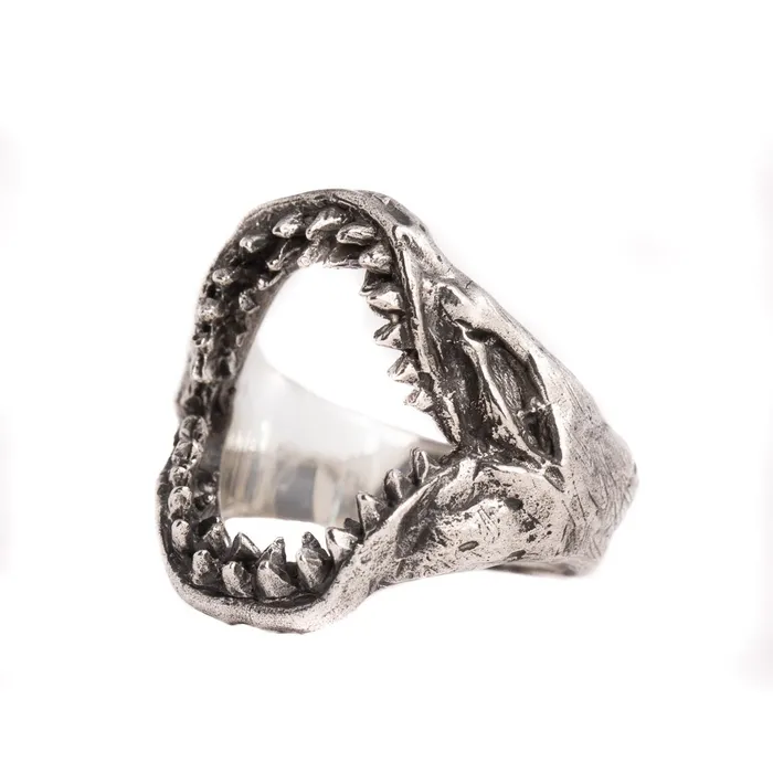 SHARK JAW RING 925 STERLING SILVER Jess Zabala Jewelry Rings