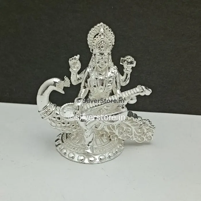 silversrorein Rings Silver Saraswati Idol 925 Silver