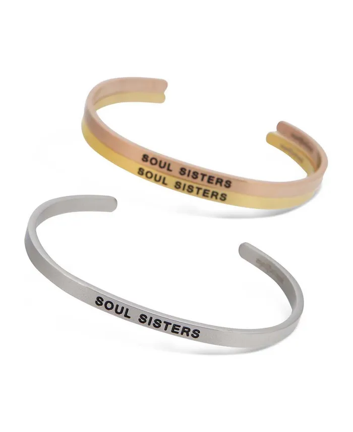 Soul Sisters Relationship Cuff Bracelet Buddha Groove Bracelets