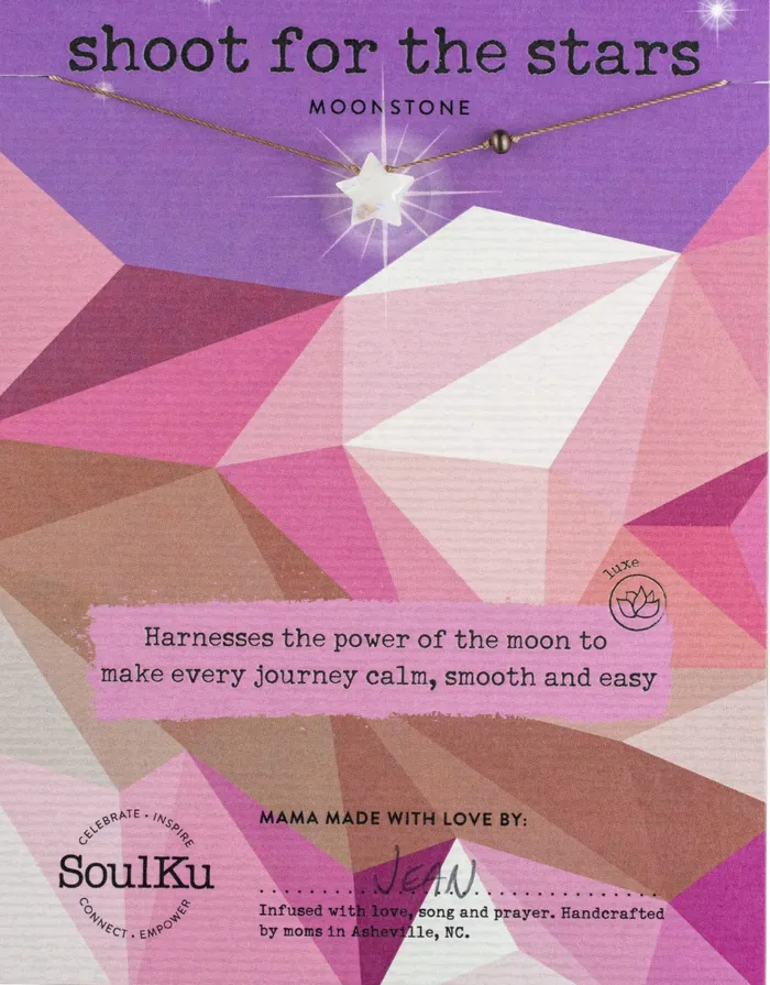 SoulKu Necklaces Moonstone Shoot for the Stars Necklace