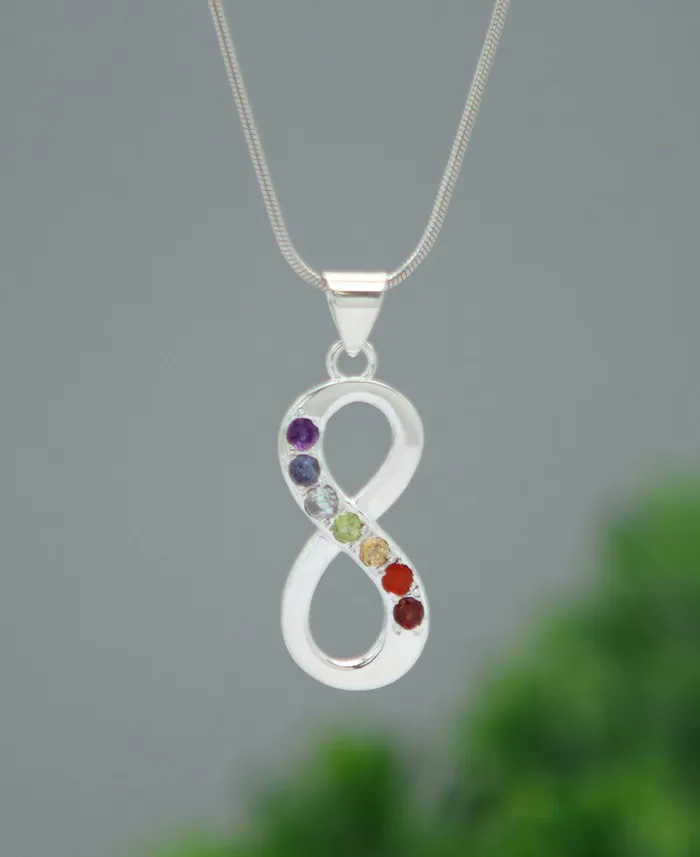 Sterling Silver Infinity Chakra Pendant Buddha Groove Necklaces