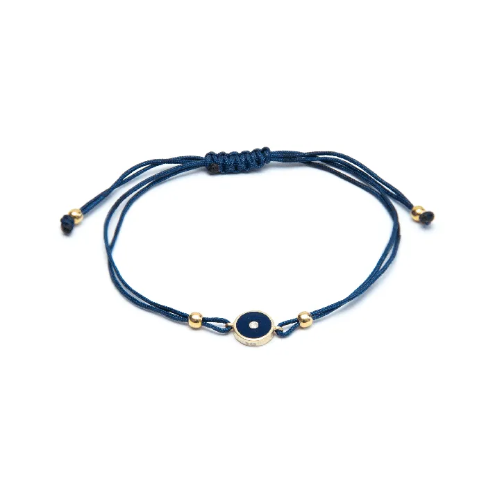 Suetables Bracelets Round Evil Eye Cord Bracelet