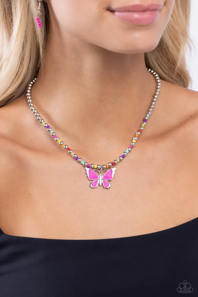 Vibrant Flutter Multicolor Paparazzi Necklace All Eyes On U Jewelry Paparazzi Accessories Necklaces
