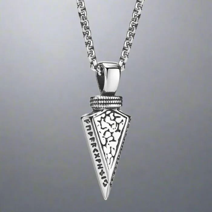 Viking Trinkets Necklaces Deathcall Chain Stainless Steel Arrow Necklace
