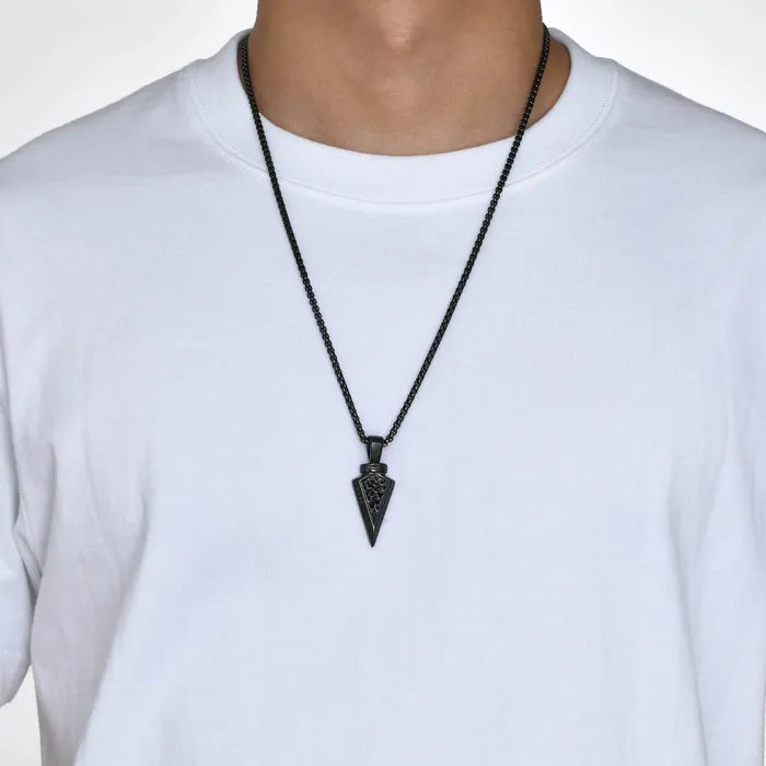 Viking Trinkets Necklaces Deathcall Chain Stainless Steel Arrow Necklace