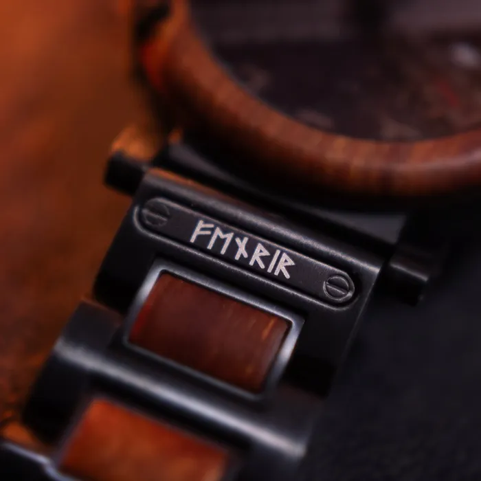 Viking Trinkets Watches Bound In Chains Handcrafted Wooden Watch