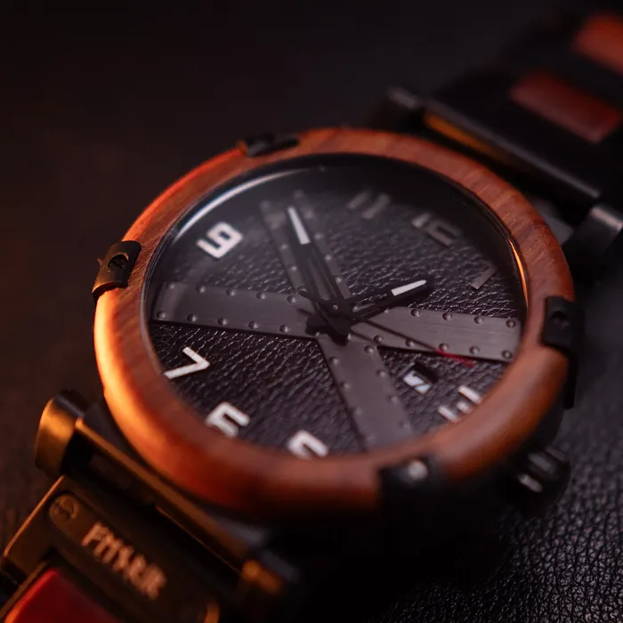 Viking Trinkets Watches Bound In Chains Handcrafted Wooden Watch